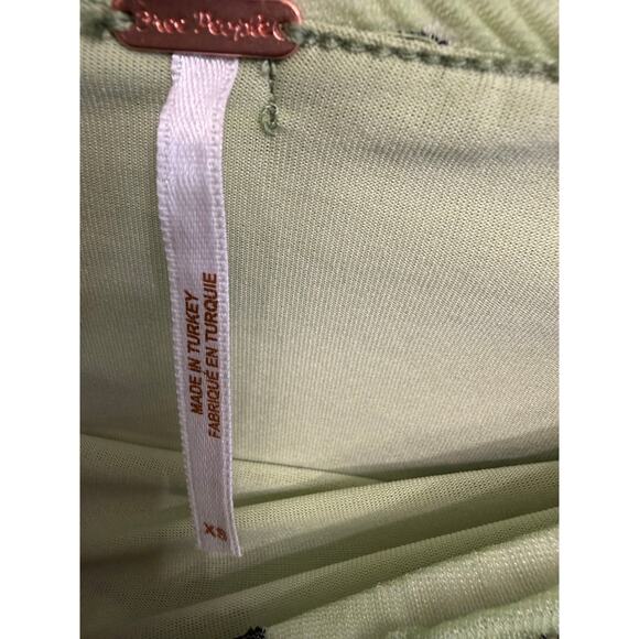 Free People Margot Convertible Maxi Skirt Green Edgy Stretch Women's XS - Picture 10 of 10
